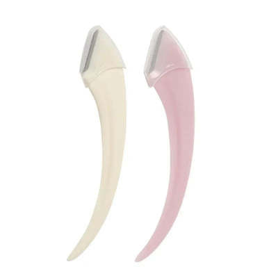 Eyebrow Trimming Knife With Comb Curved Moon Small Beauty Supplies Gadgets - GlowSpire
