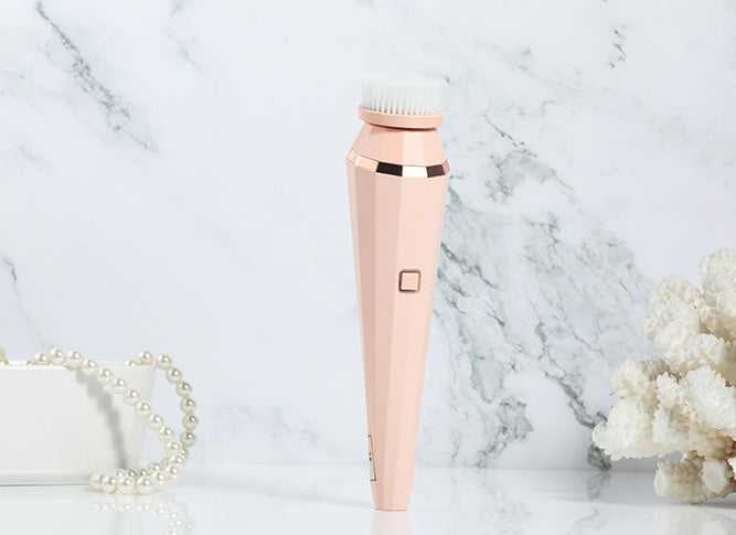 4-in-1 USB Rechargeable Electric Facial Cleansing Brush - GlowSpire