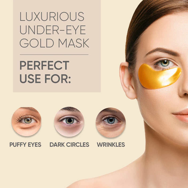 Eye Bag Removal Wrinkle Lifting And Tightening 24K Gold Eye Mask Patch - GlowSpire