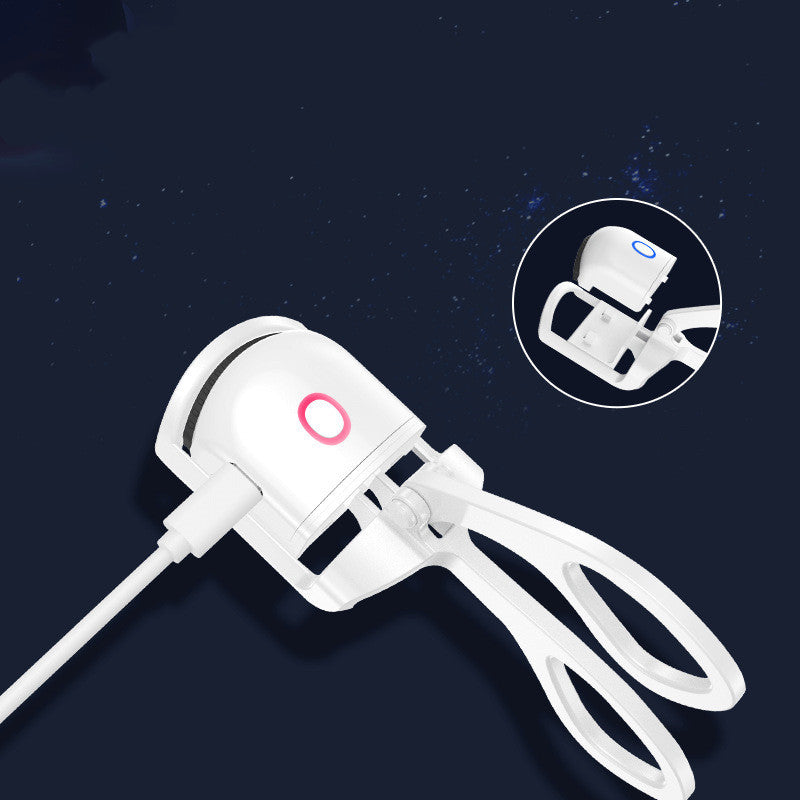 Heated Eyelash Curler Electric Temperature Control Mini Eyelash Curler Electric Portable Charging - GlowSpire