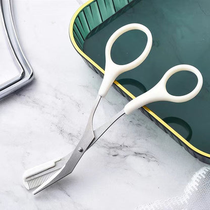 Eyebrow Trimming Knife With Comb Curved Moon Small Beauty Supplies Gadgets - GlowSpire