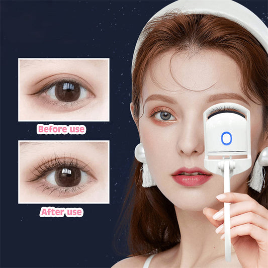 Heated Eyelash Curler Electric Temperature Control Mini Eyelash Curler Electric Portable Charging - GlowSpire
